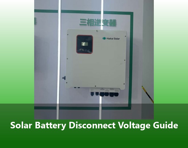 Solar Battery Disconnect Voltage Guide